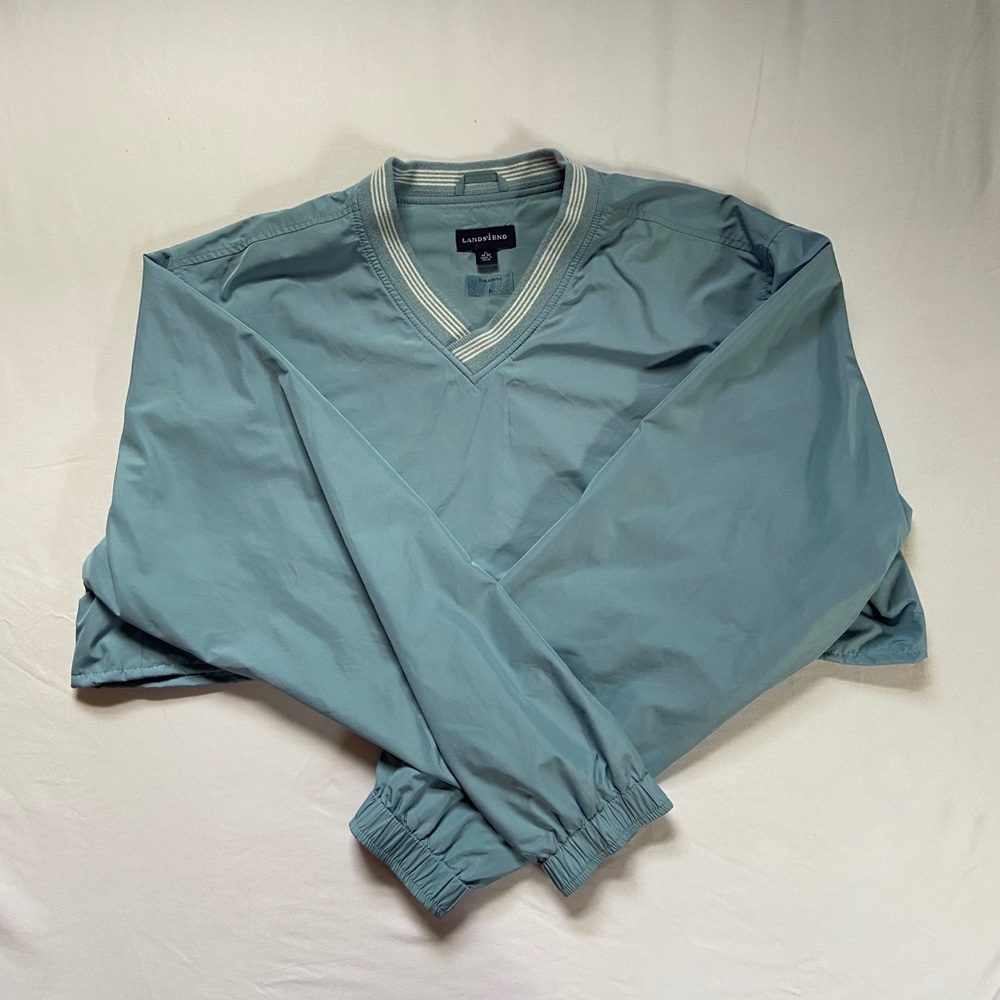 Lands End Crew Neck Windbreaker - Cropped